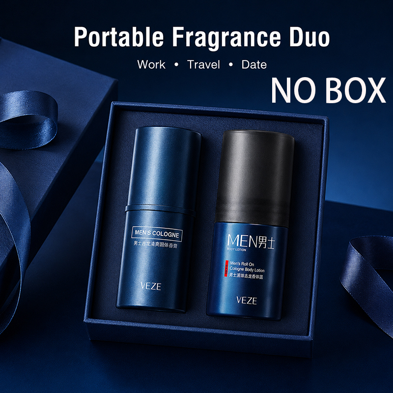 Cologne Solid Balm - 2PCS Fragrance Duo para hombre, colonia