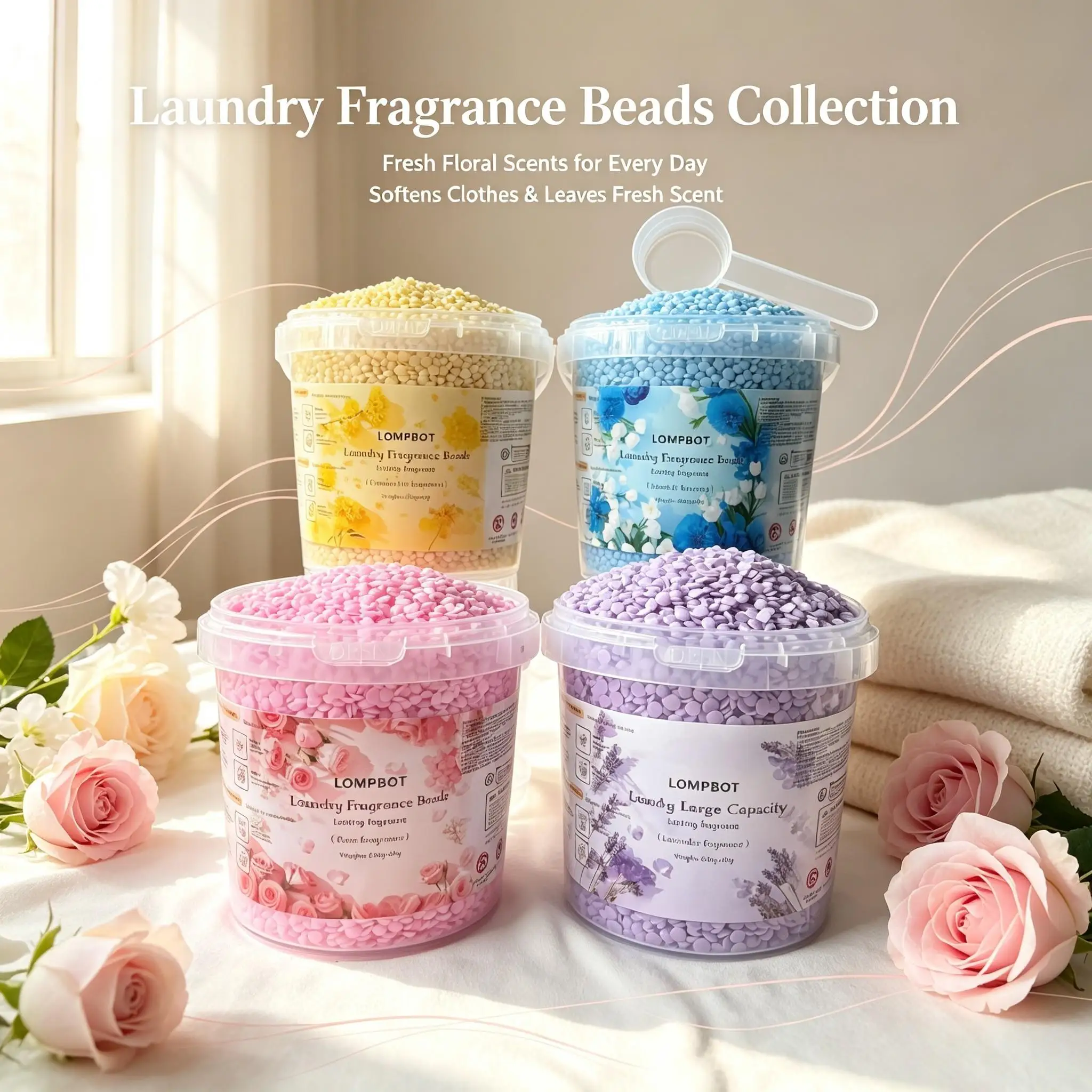 Perfume Fragrance Powder - Perlas Aromáticas para Lavandería en Cubeta